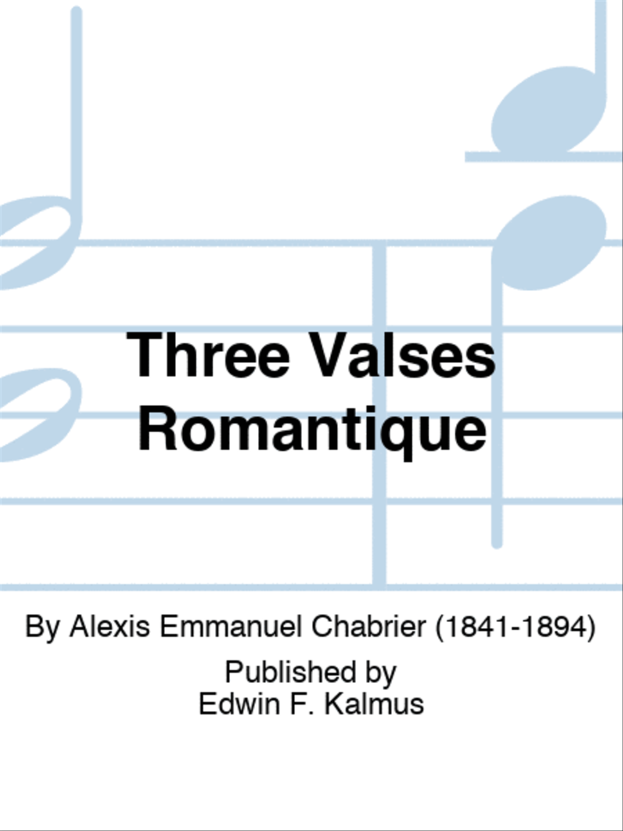 Three Valses Romantique Score scores gallery preview page 1