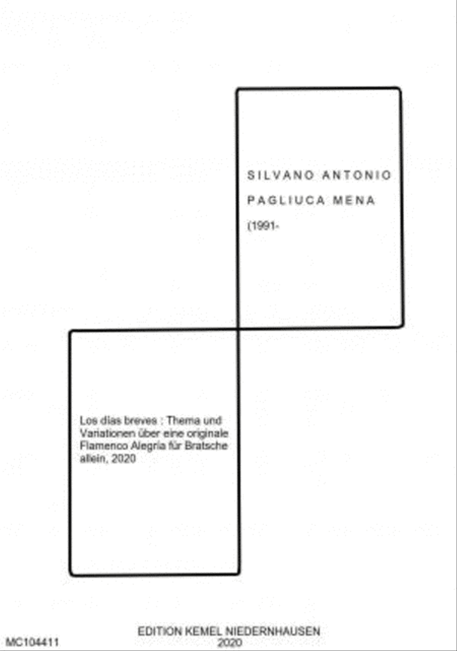 Los dias breves Viola Solo scores gallery preview page 1