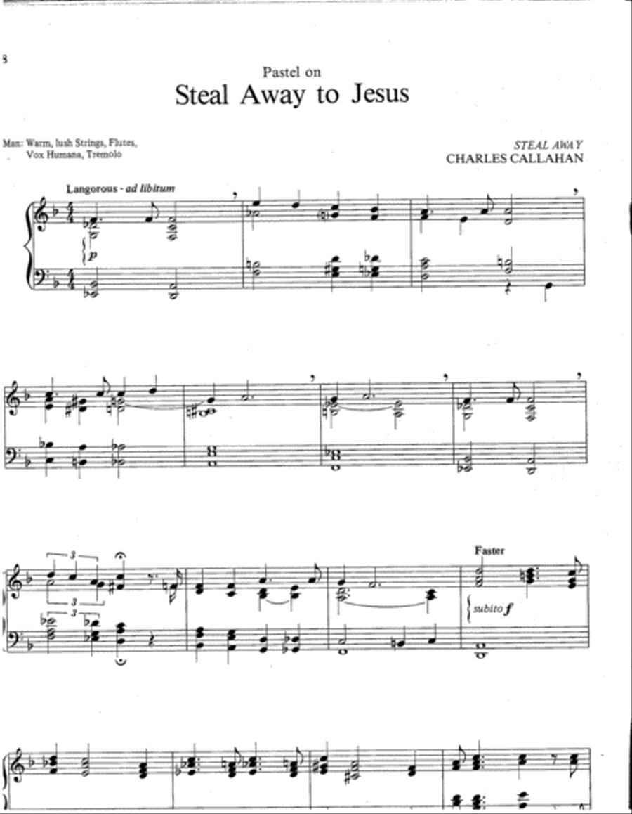 Spirituals for Keyboard Organ scores gallery preview page 4