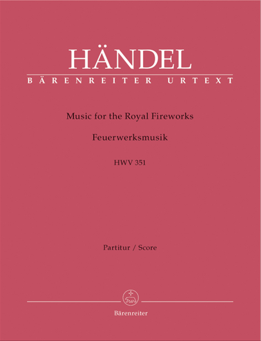 Music for the Royal Fireworks HWV 351 Orchestra scores gallery preview page 1