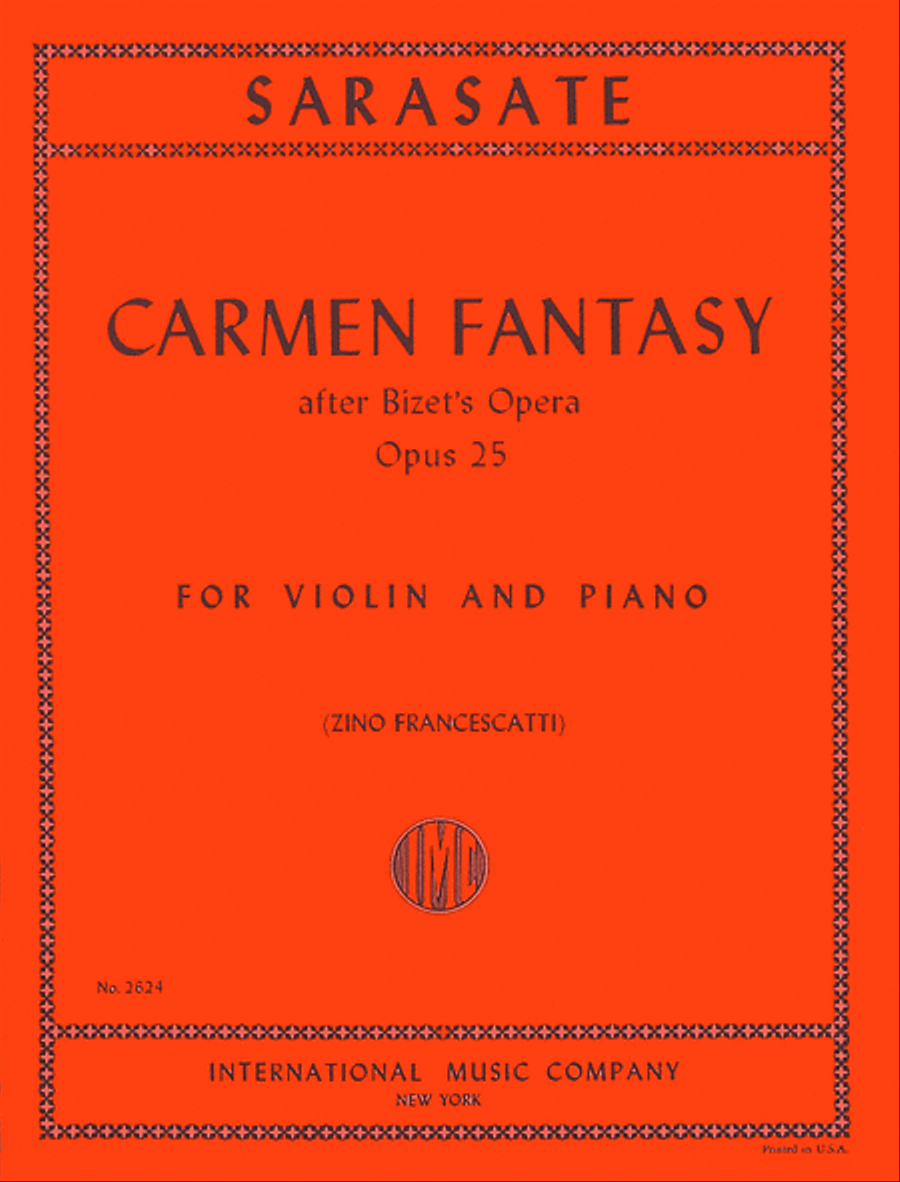 Carmen Fantasy, Opus 25 Violin Solo scores gallery preview page 1