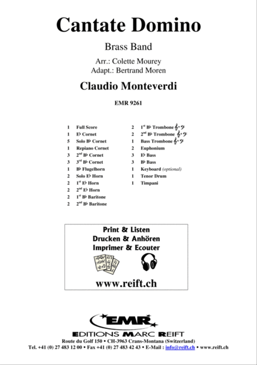 Cantate Domino Cantate Domino Brass Band scores gallery preview page 2