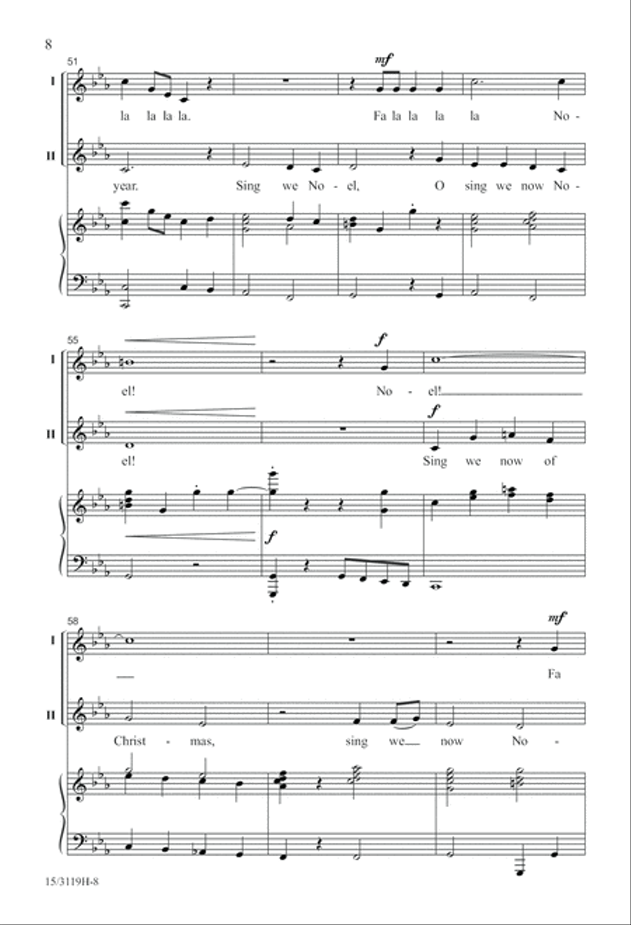 Fa La La Noel Fa La La Noel 2-Part scores gallery preview page 8