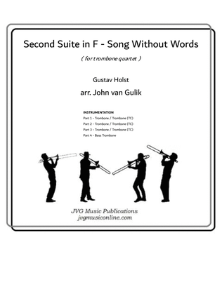 Second Suite in F - Song Without Words - Trombone Quartet