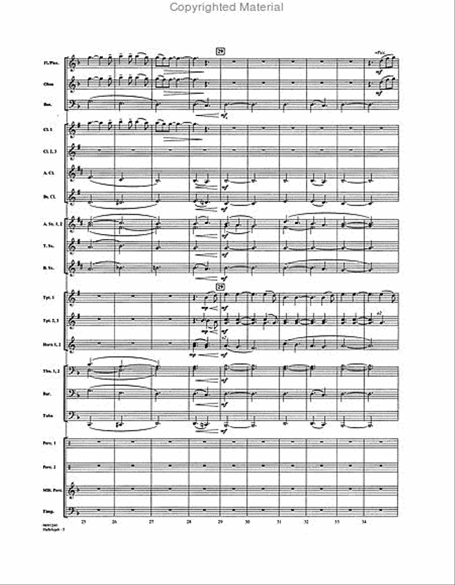 Hallelujah Concert Band scores gallery preview page 5