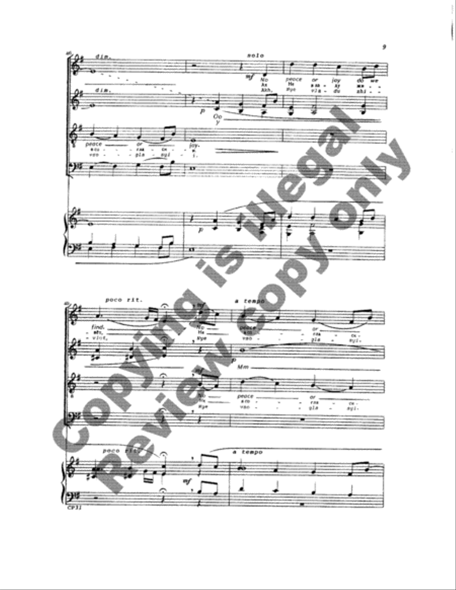 Two Russian Folk Songs 4-Part scores gallery preview page 24