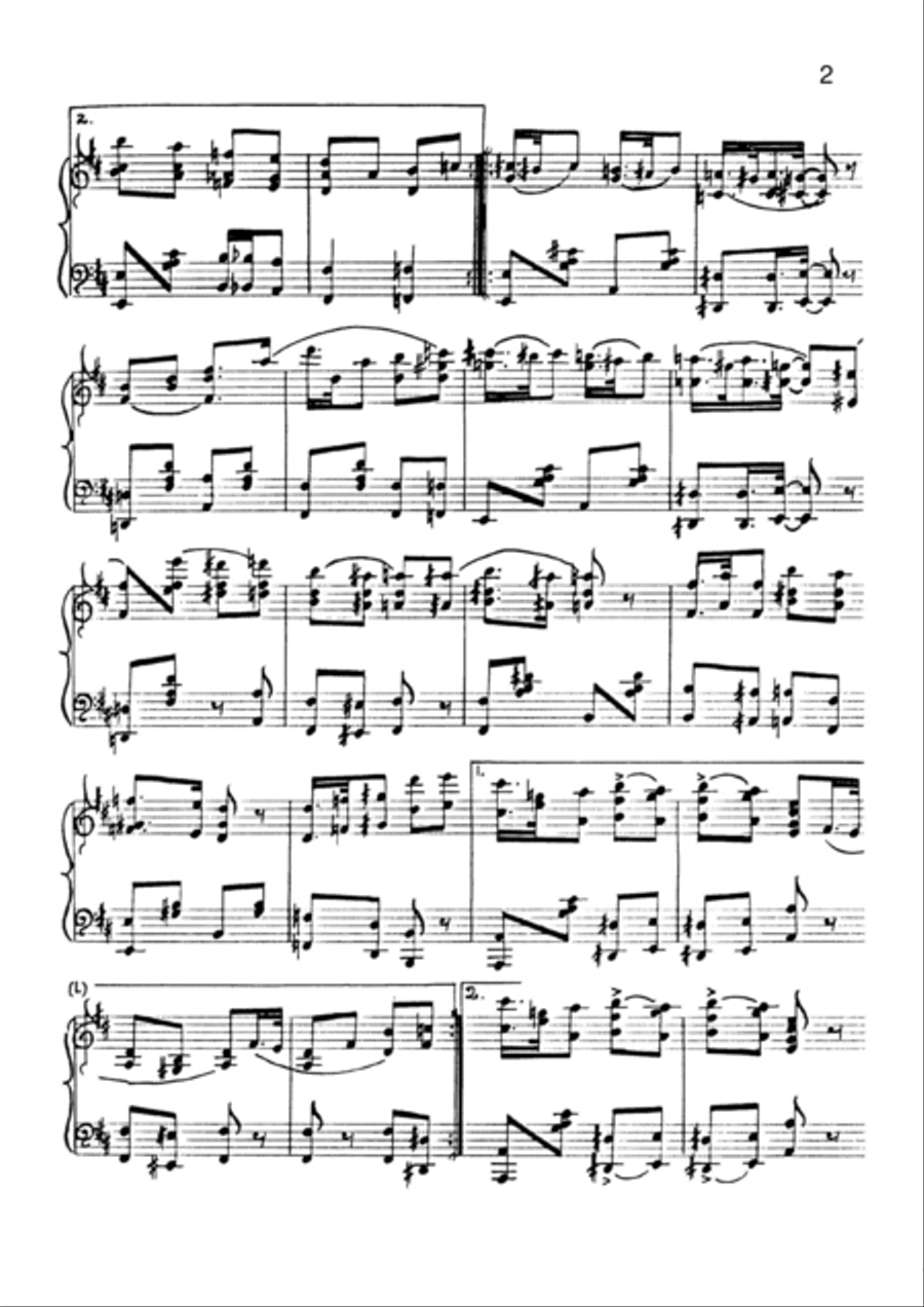 Yard Sale Rag Piano Solo scores gallery preview page 2