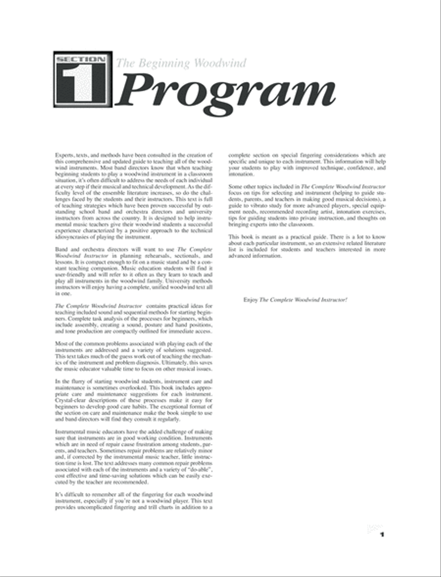 The Complete Woodwind Instructor Texts scores gallery preview page 6