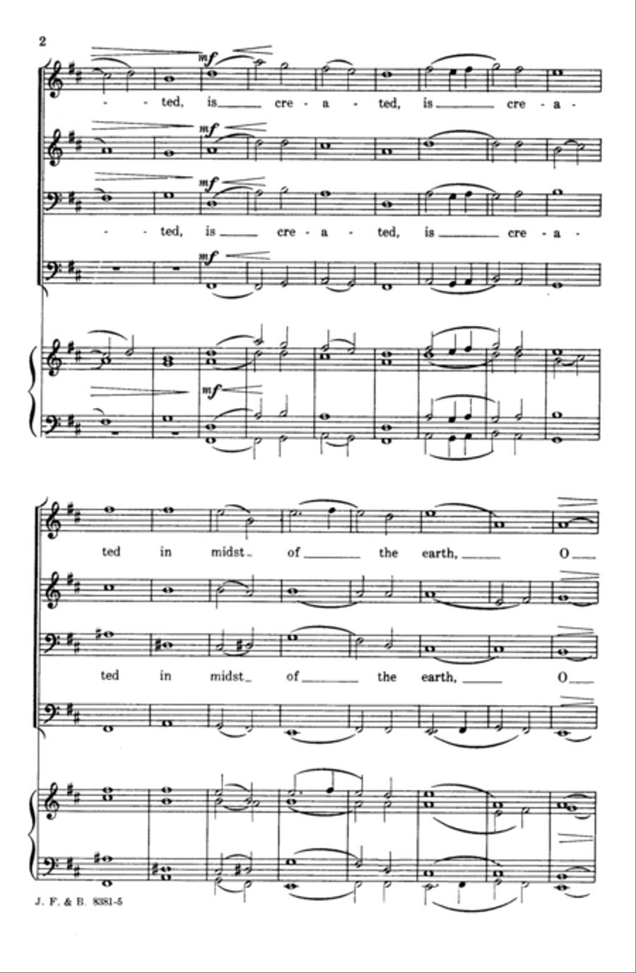 Salvation Is Created Men's Choir scores gallery preview page 3
