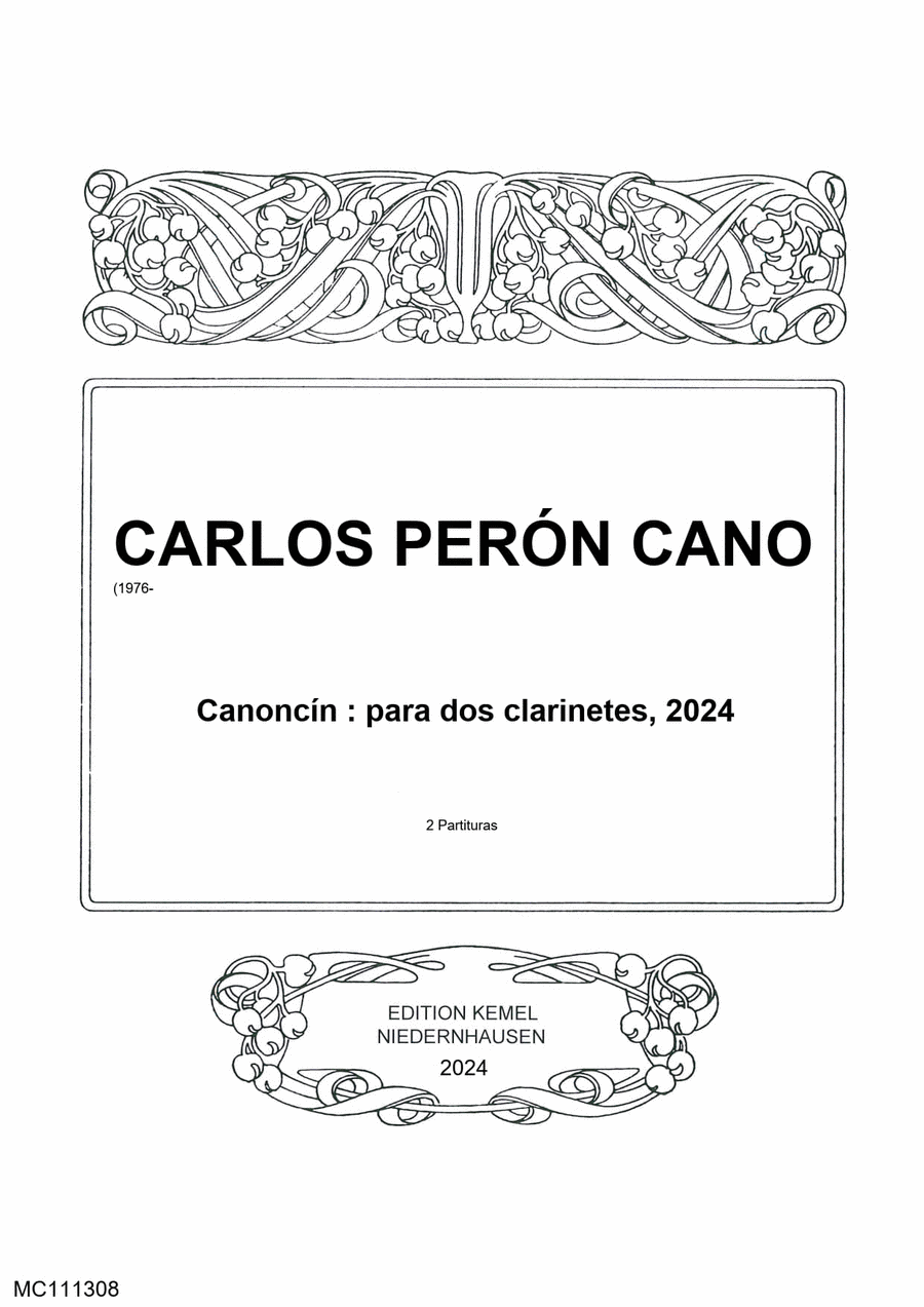 Canoncin Canoncin Clarinet scores gallery preview page 1