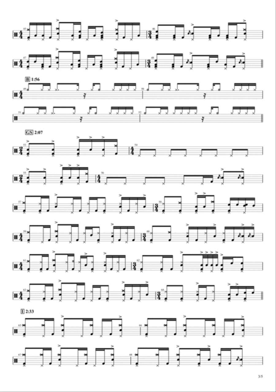 Spoonman Drum Set scores gallery preview page 3