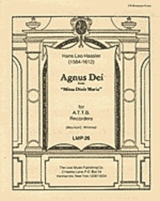 Agnus Dei from "Missa Dixit Maria"
