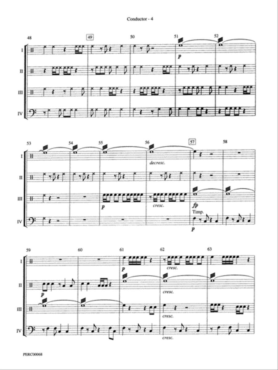 Dimensions III: Score Dimensions III: Score Percussion Ensemble scores gallery preview page 4