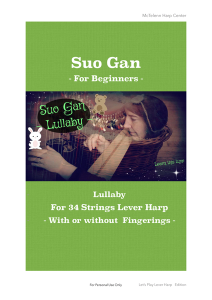 Suo Gan  - Welsh's Lullaby - beginner & 34 String Harp | McTelenn Harp Center image number null