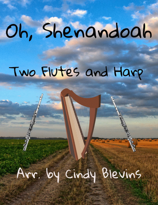 Book cover for Oh, Shenandoah, Two Flutes and Harp