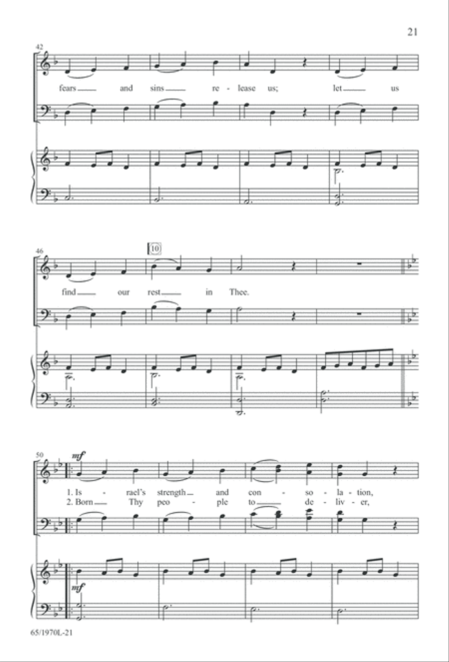A Great and Mighty Wonder 4-Part scores gallery preview page 22