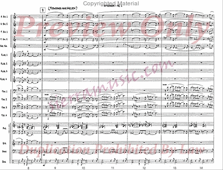 Afternoon Jazz Ensemble scores gallery preview page 3