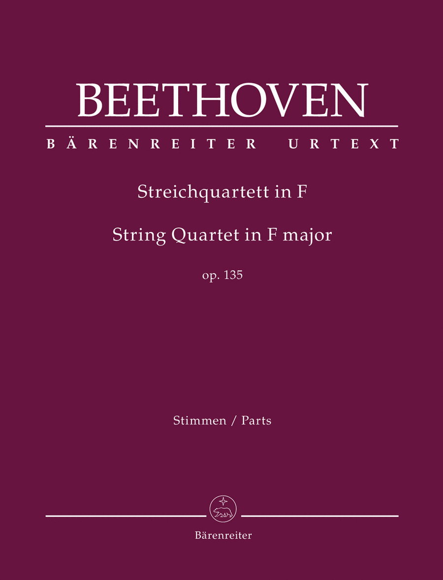 String Quartet in F major, op. 135 String Quartet scores gallery preview page 1