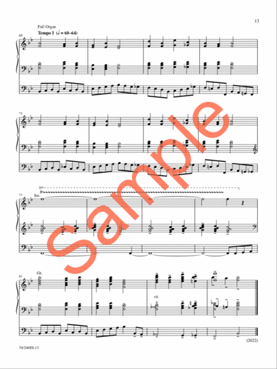 A Thousand Tongues Organ Solo scores gallery preview page 12