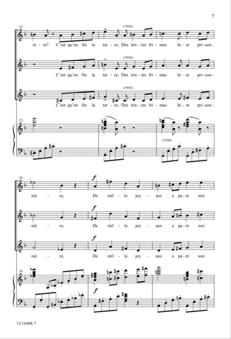 Salut au Chevalier Printemps SSA scores gallery preview page 7