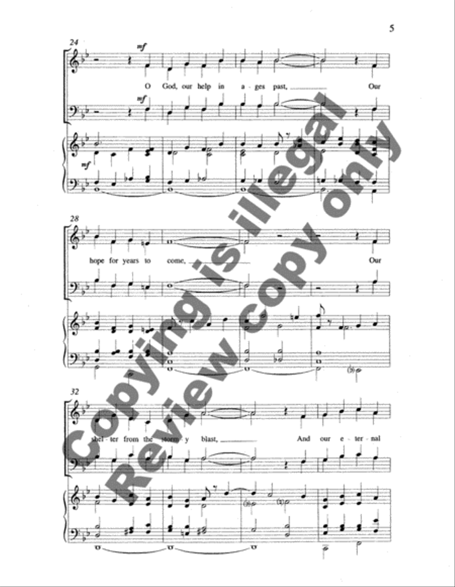 Lord, You Have Been Our Dwelling Place 4-Part scores gallery preview page 8