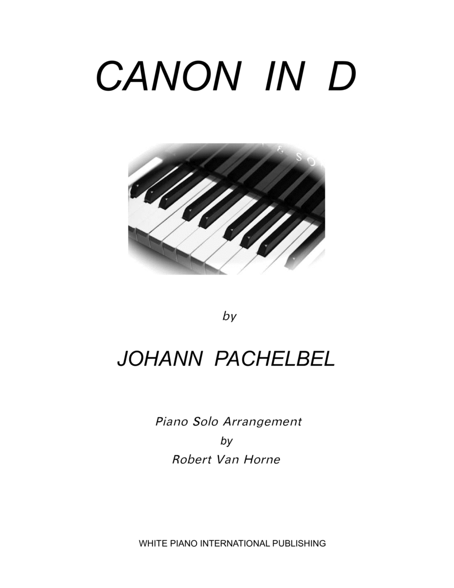 Canon In D (Arranged For Intermediate Piano) Piano Method scores gallery preview page 1