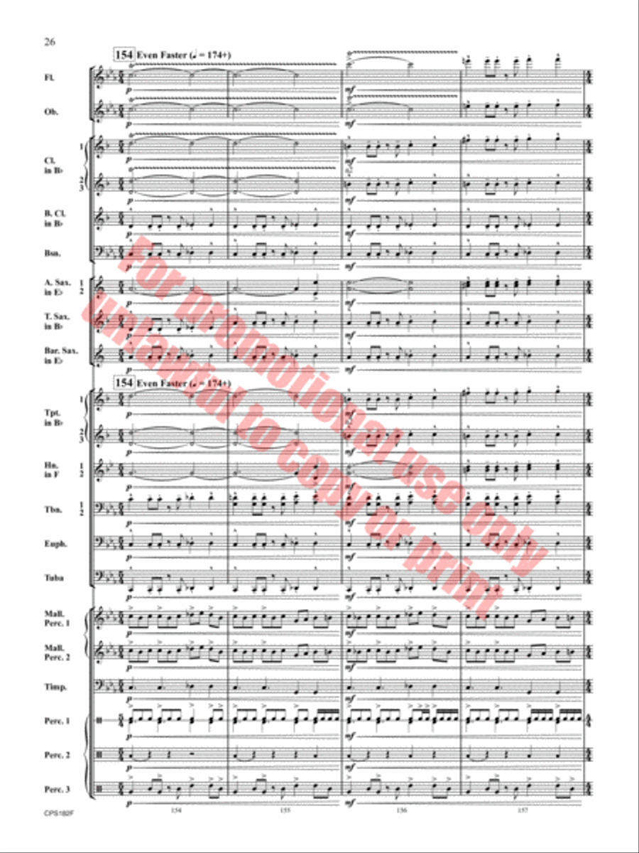 Ghost Run Concert Band scores gallery preview page 27