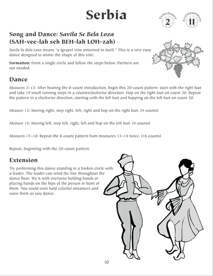 Sing and Dance Around the World, Book 2 Unison Choir scores gallery preview page 11