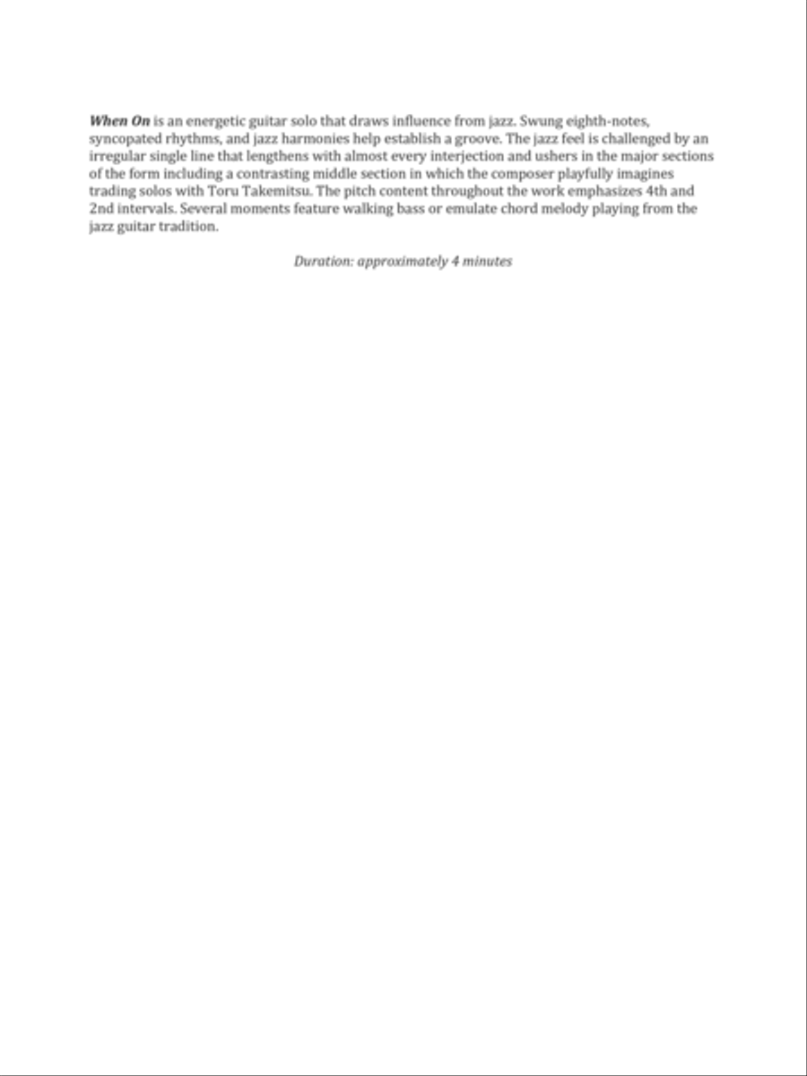 When On Electric Guitar scores gallery preview page 2