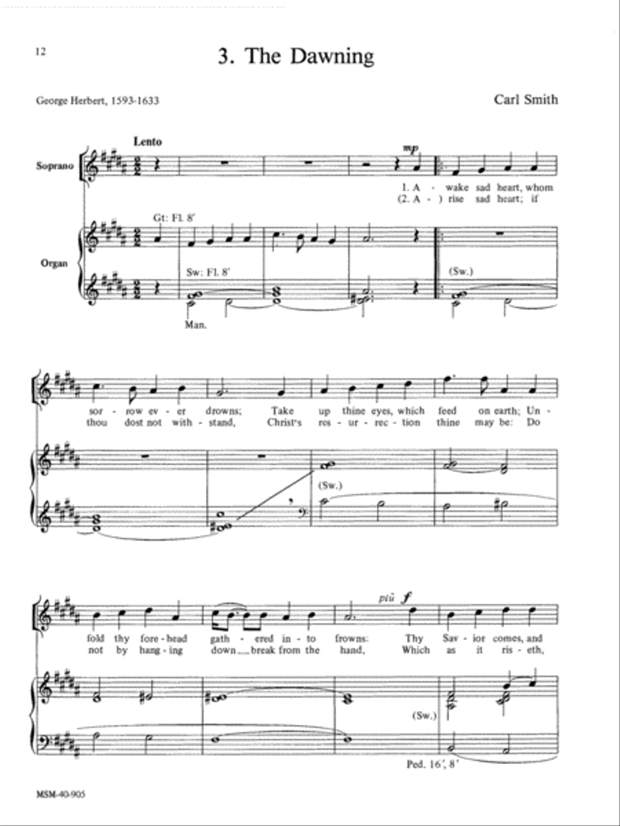 Four George Herbert Songs High Voice scores gallery preview page 6