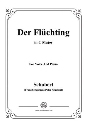 Schubert-Der Flüchting,in C Major,for Voice&Piano