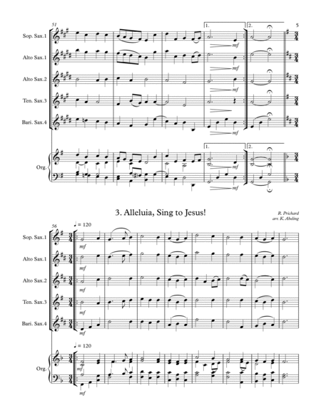 40 Beloved Christian Hymns Volume II (for Saxophone Quartet SATB or AATB and optional Organ) image number null