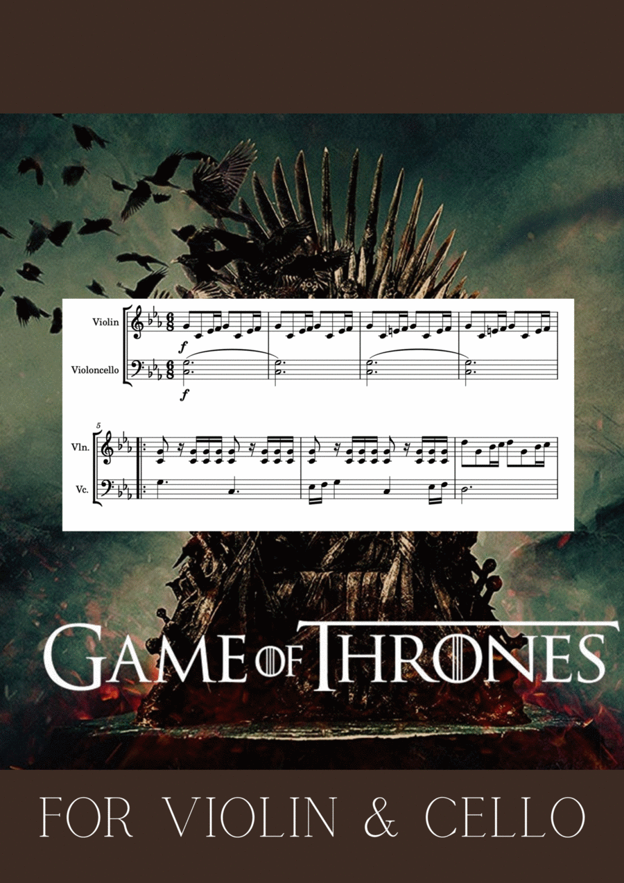 Game Of Thrones String Duet scores gallery preview page 1