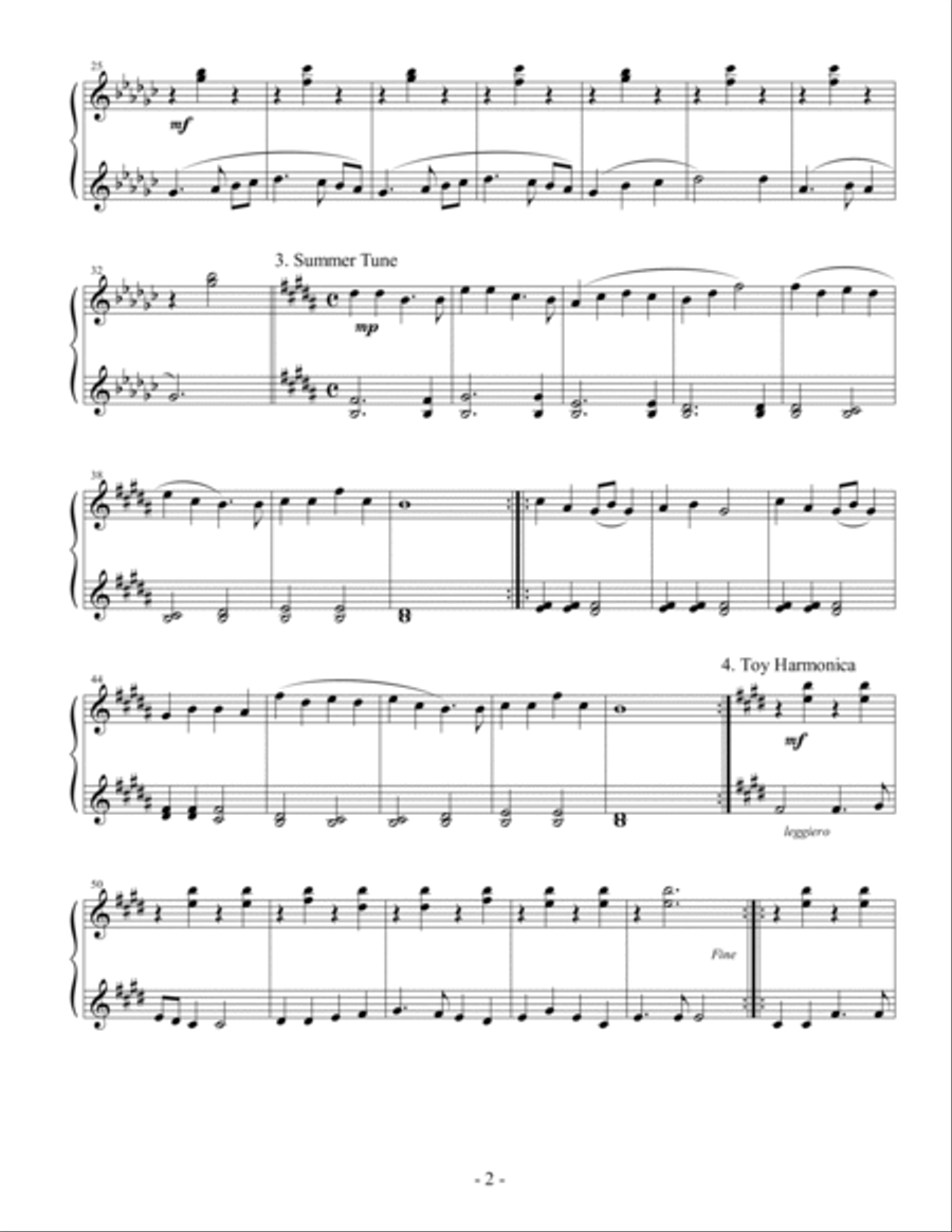 A Bunch of Pieces in Treble Clef Piano Solo scores gallery preview page 2