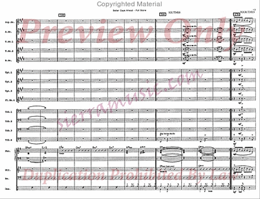 Better Days Ahead Big Band scores gallery preview page 14