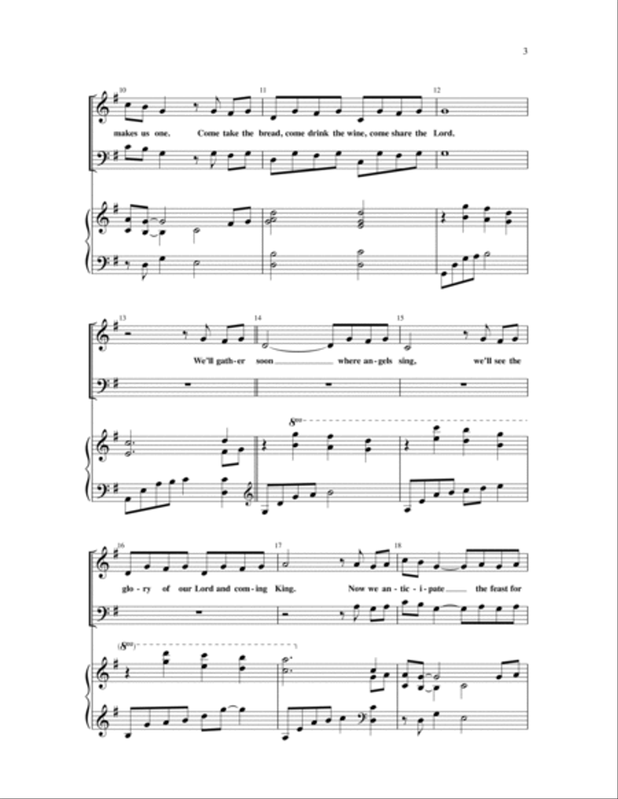 Come Share the Lord Come Share the Lord 3-Part scores gallery preview page 2