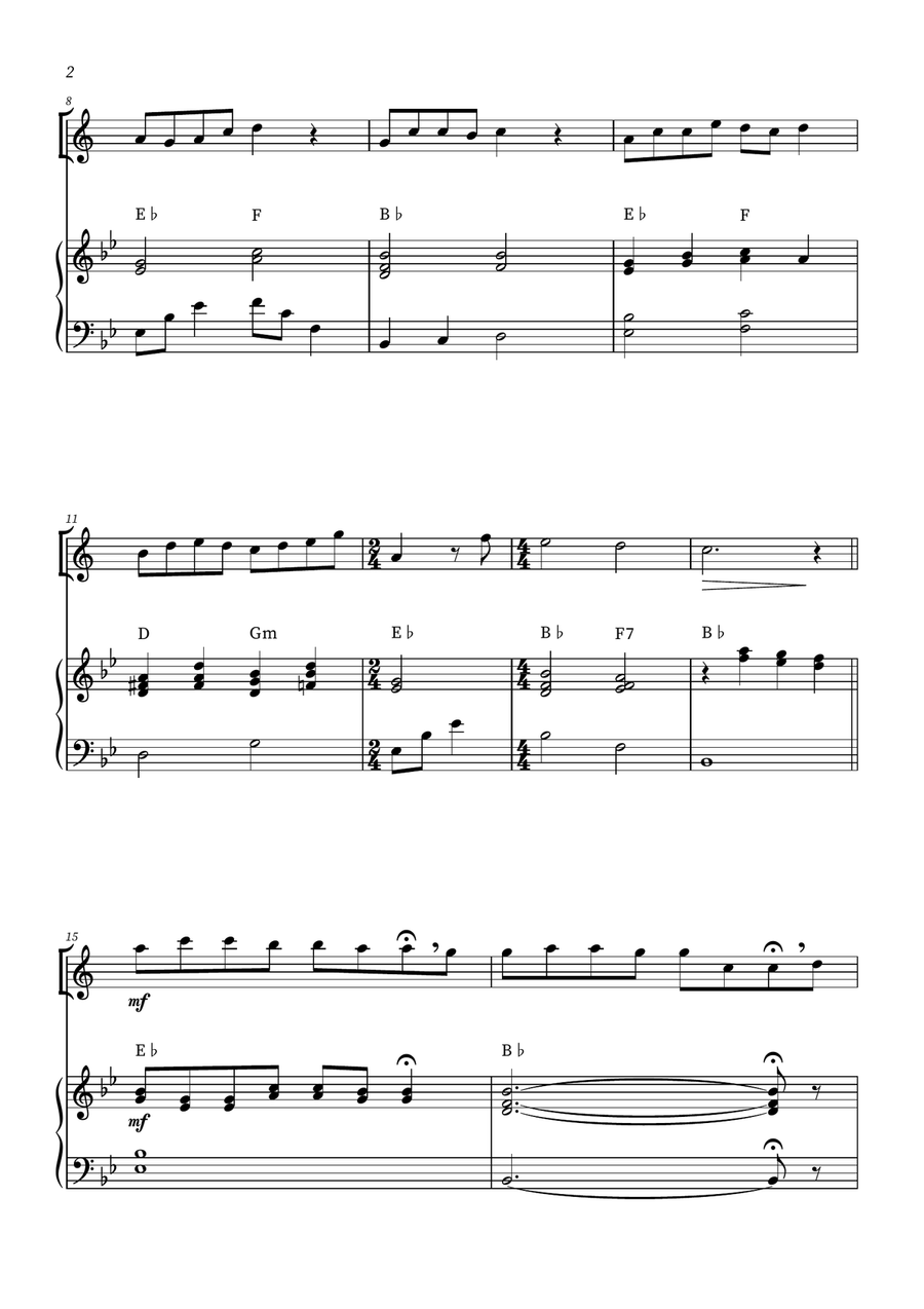 When She Loved Me Tenor Saxophone scores gallery preview page 2