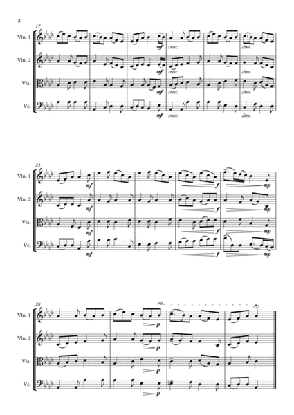 Ye Banks and Braes - String Quartet image number null