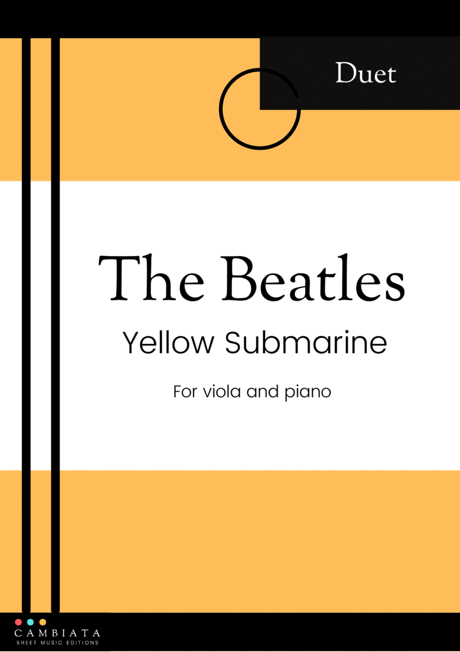 Yellow Submarine Viola scores gallery preview page 1