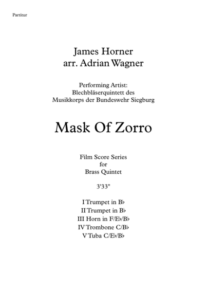 Mask Of Zorro Score image number null