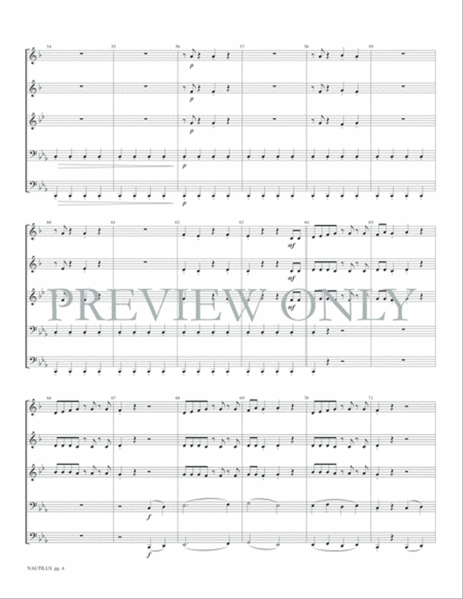 Nautilus Nautilus Brass Quintet scores gallery preview page 6