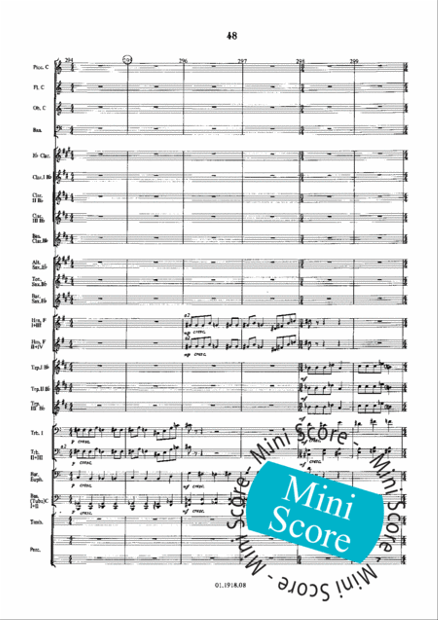 Overture for an Imaginary Play Concert Band scores gallery preview page 52