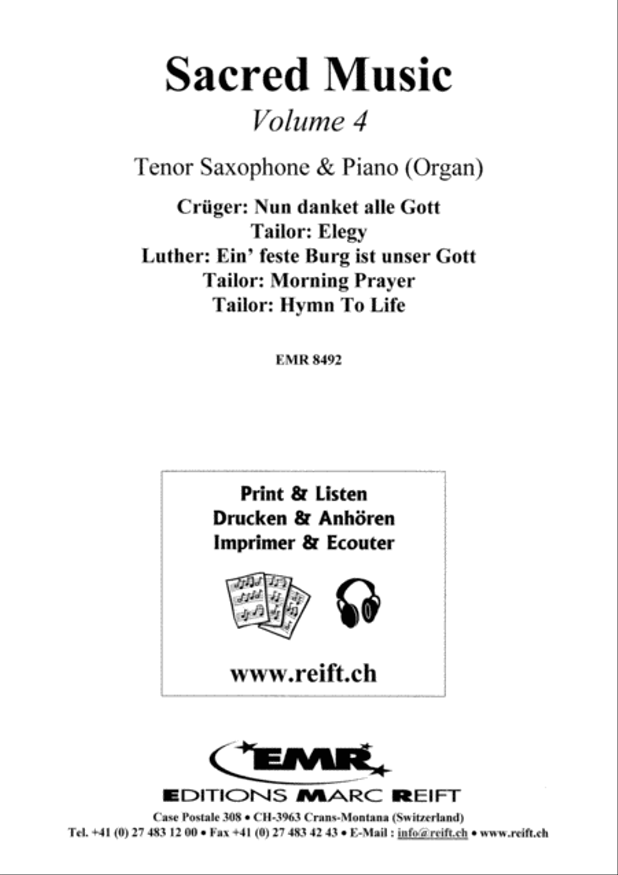Sacred Music Volume 4 Sacred Music Volume 4 Tenor Saxophone scores gallery preview page 2