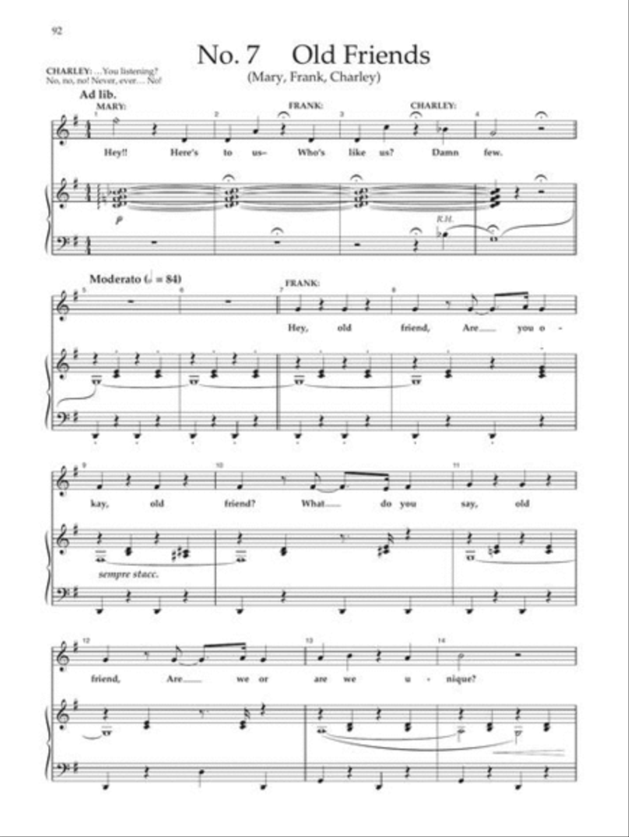 Merrily We Roll Along Voice scores gallery preview page 7