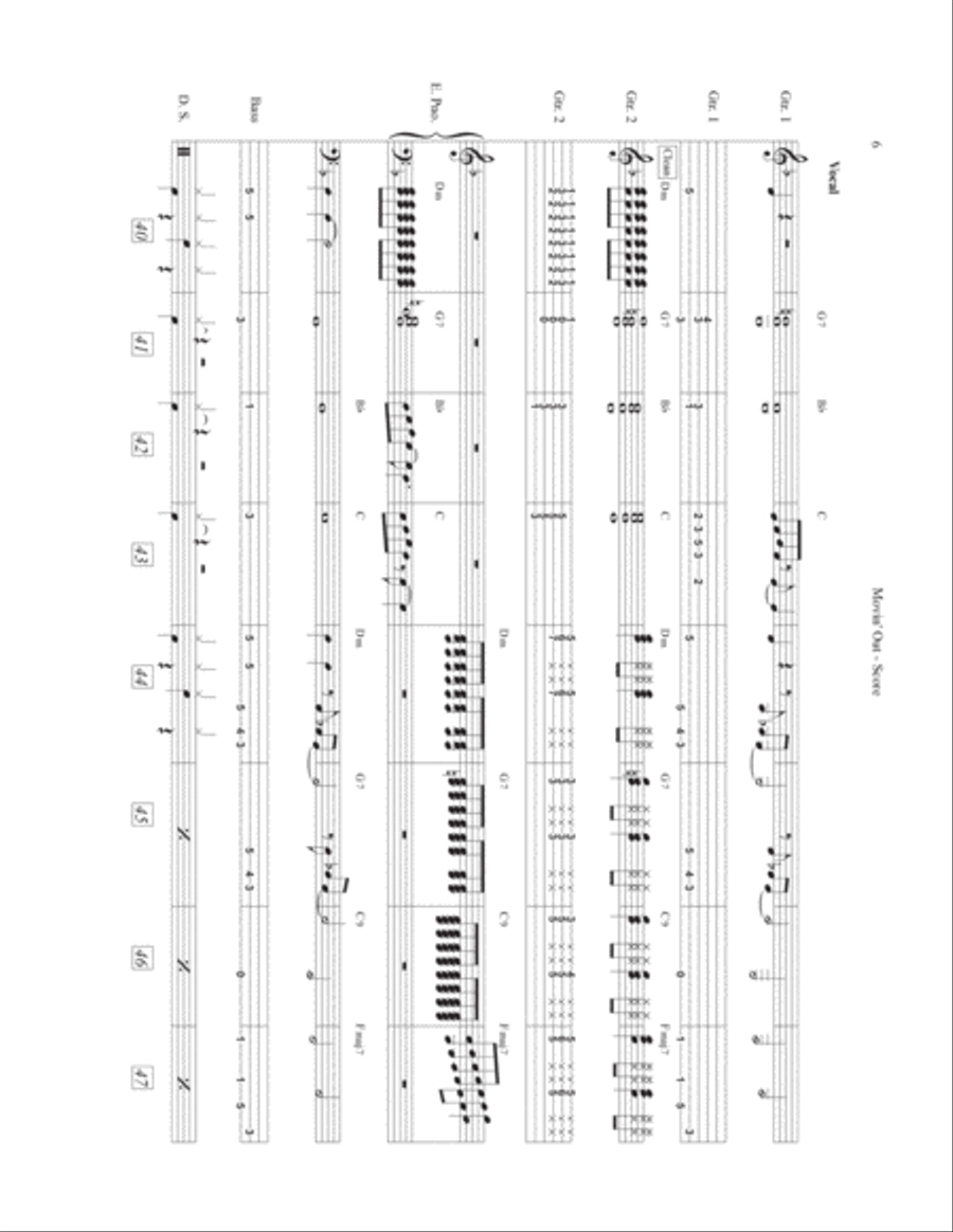 Movin' Out (anthony's Song) Jazz Ensemble scores gallery preview page 6