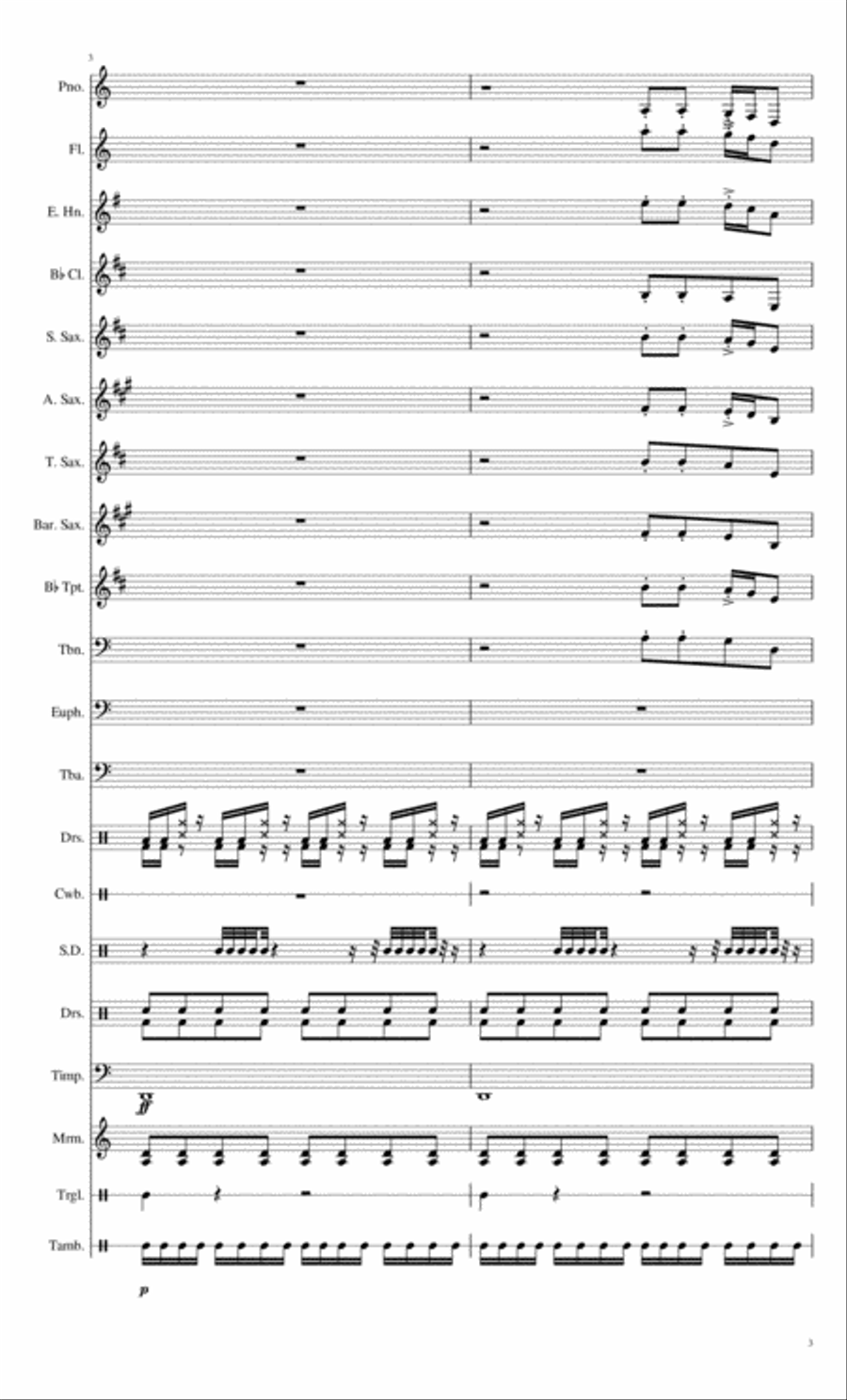 All Routes Lead Here Concert Band scores gallery preview page 3