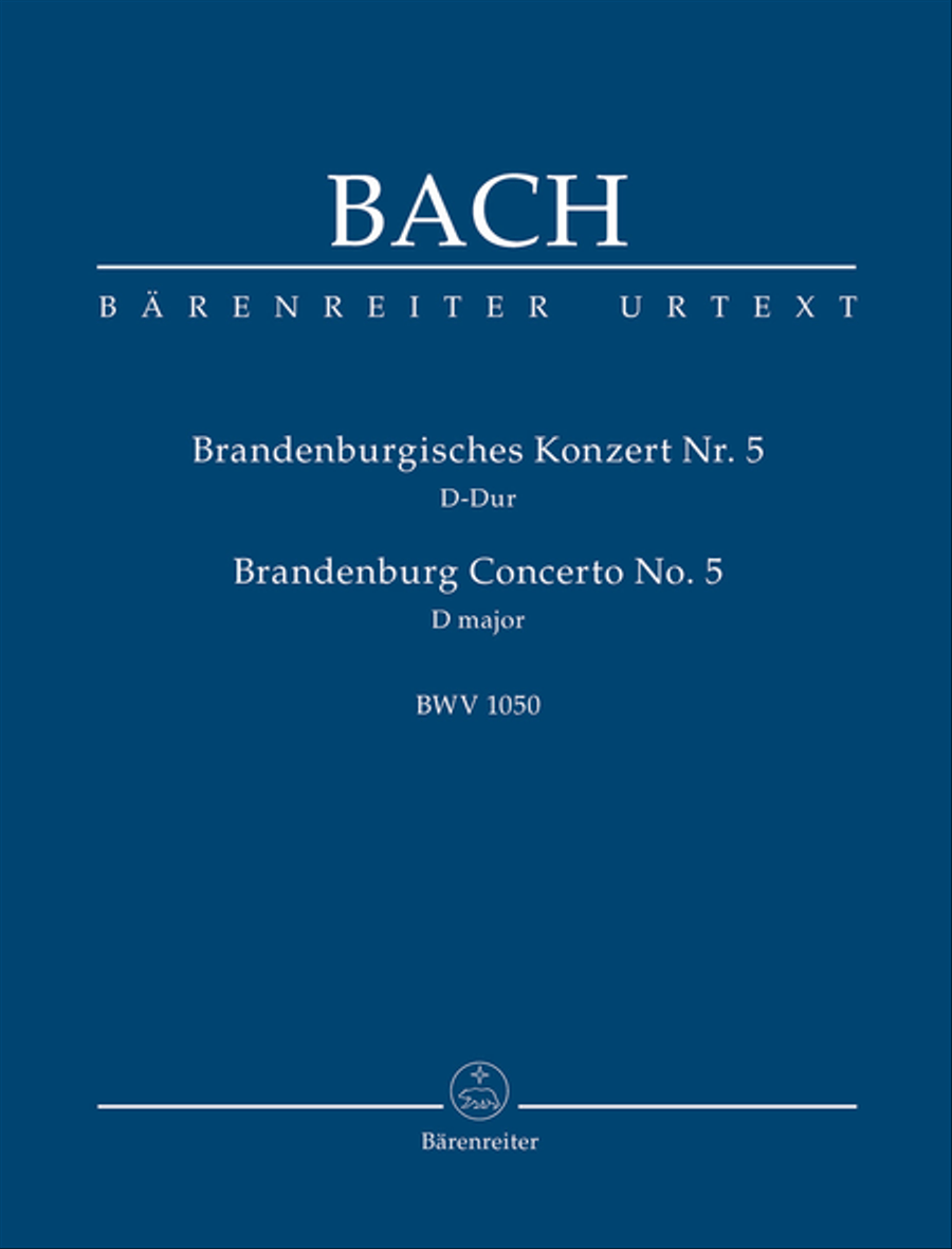 Brandenburg Concerto, No. 5 D major, BWV 1050 Flute Solo scores gallery preview page 1