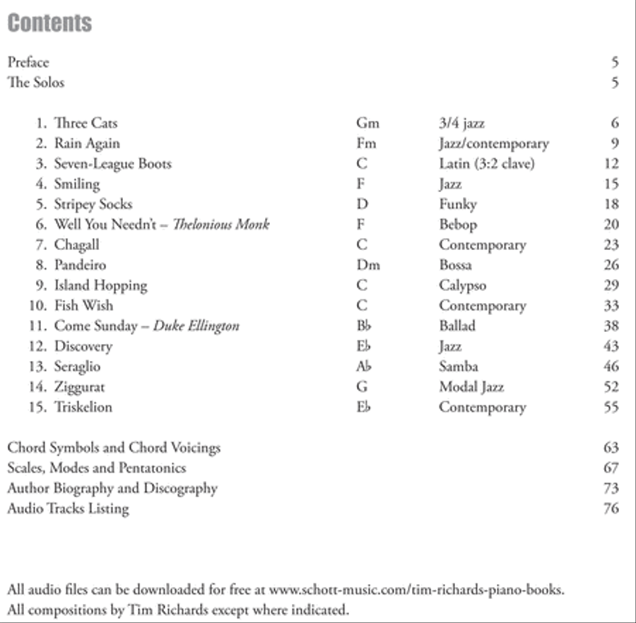 Jazz, Latin and Modern Collection Piano Solo scores gallery preview page 6