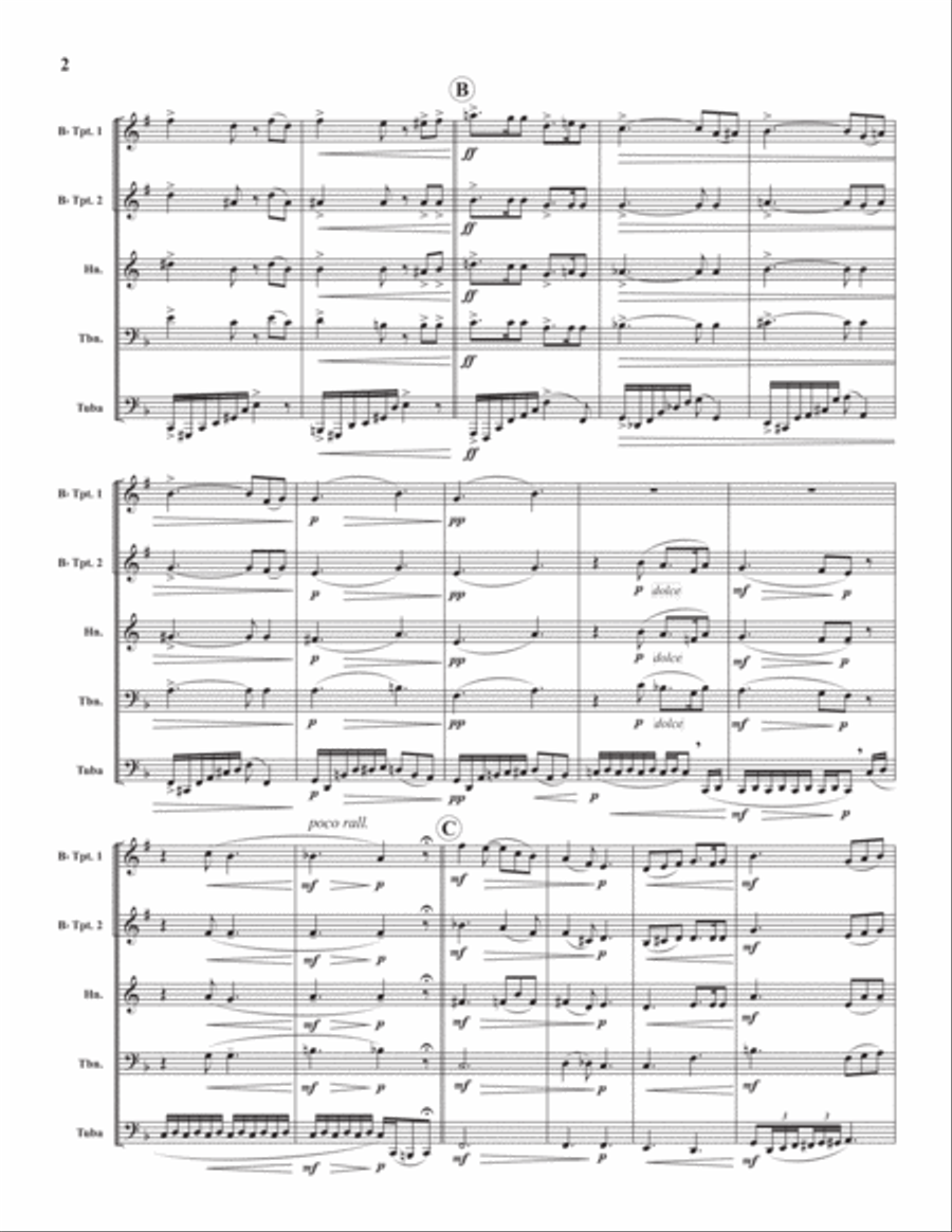 Improvisation Improvisation Brass Quintet scores gallery preview page 3