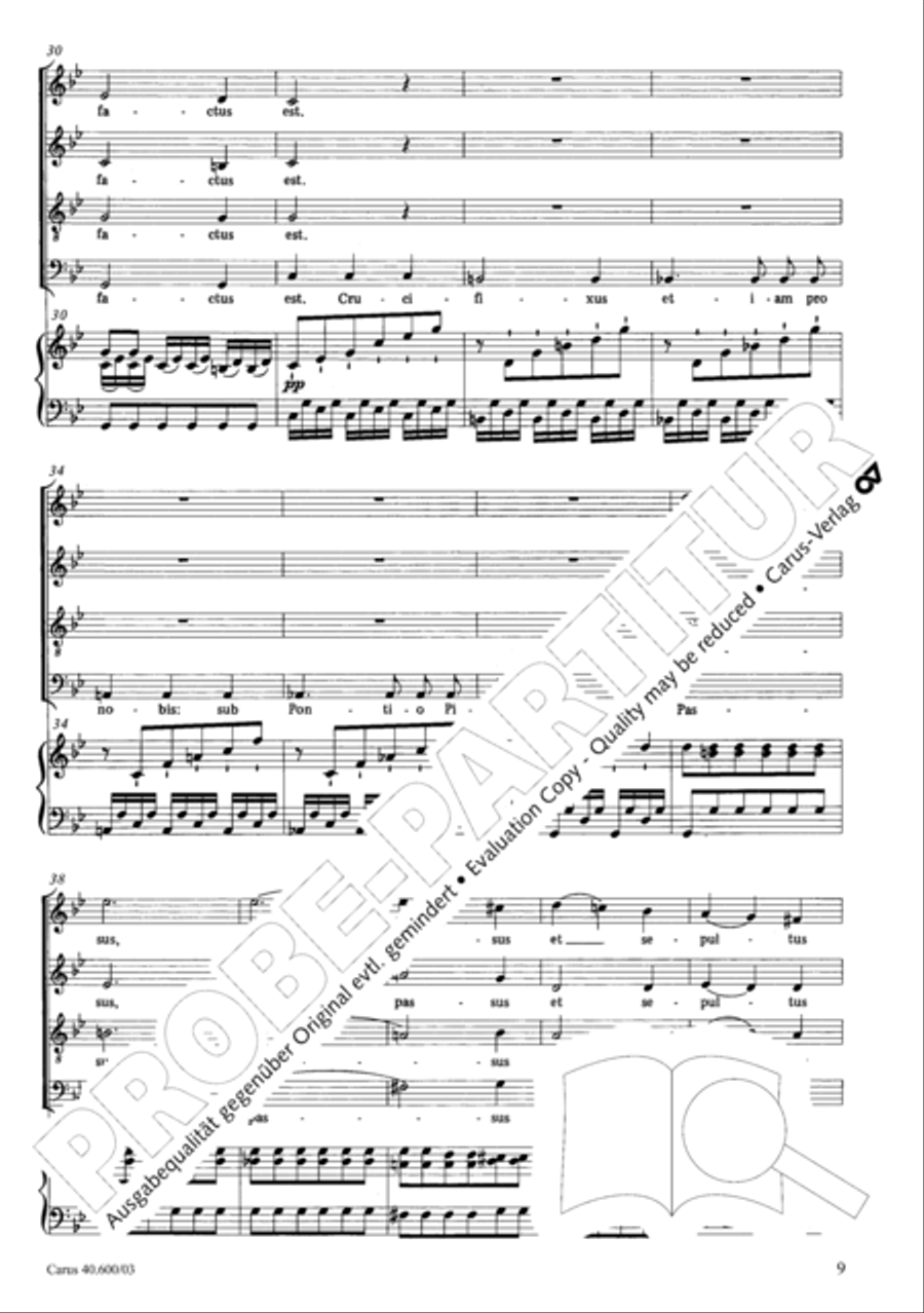 Missa brevis Sti. Joannis de Deo (Kleine Orgelsolomesse) 4-Part scores gallery preview page 14